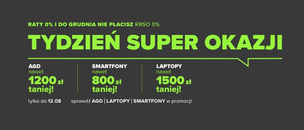 Promocja TYDZIEŃ SUPER OKAZJI w Neonet - kup wybrane RTV taniej z kodem rabatowym!