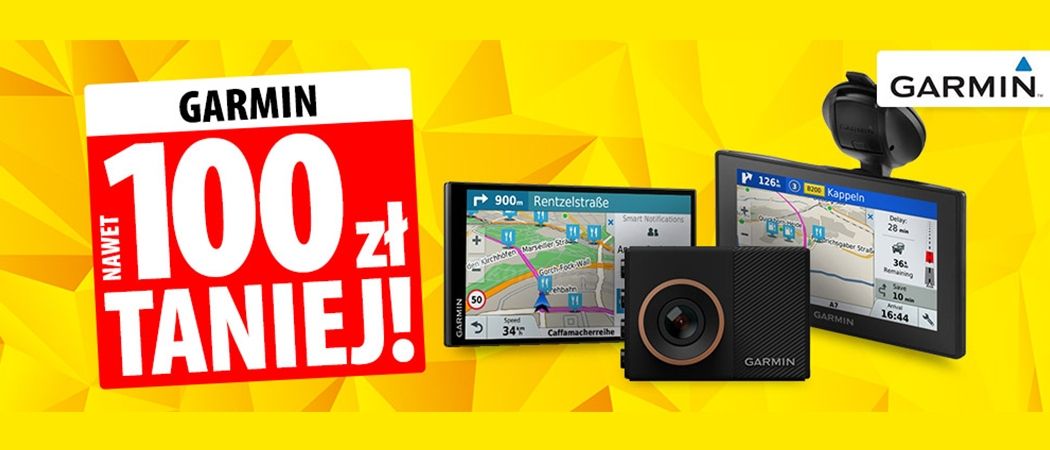 Promocja GARMIN w Media Expert - kup wybrany sprzęt marki GARMIN i odbierz do 100 zł rabatu!
