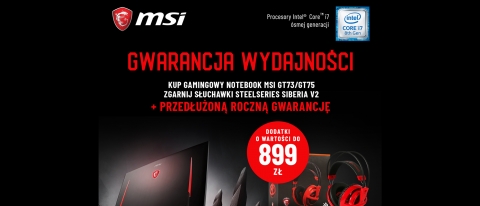 Promocja na laptopy MSI w REDCOON