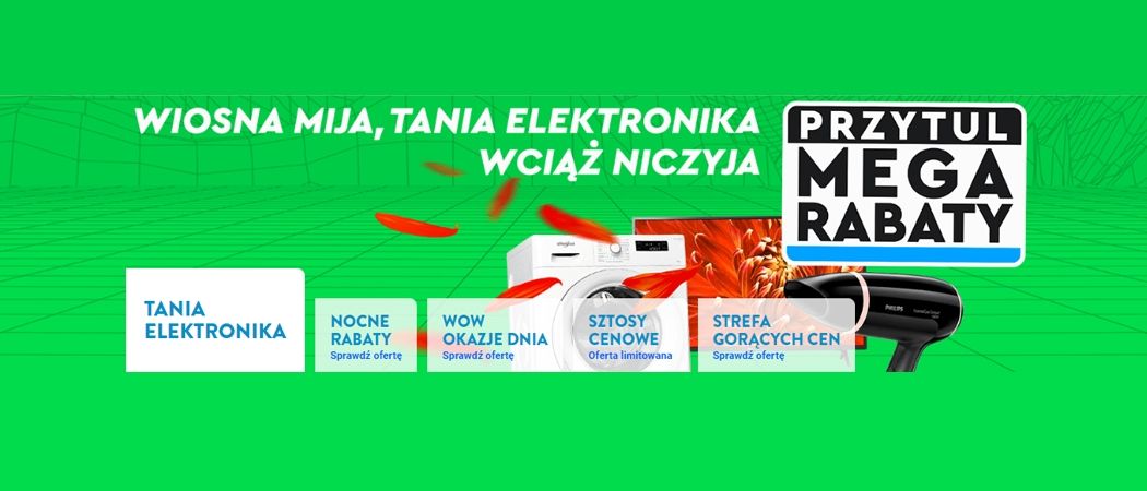 Promocja PRZYTUL MEGA RABATY w Ole Ole - kup jeszcze taniej wybrane RTV!