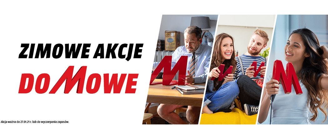 Promocja ZIMOWE AKCJE DOMOWE w Media Markt - kup jeszcze taniej wybrane RTV!