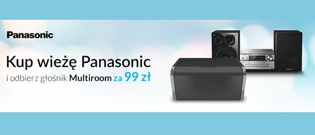 Promocja w RTV EURO AGD - kup wieżę Panasonic i odbierz rabat na głośnik!