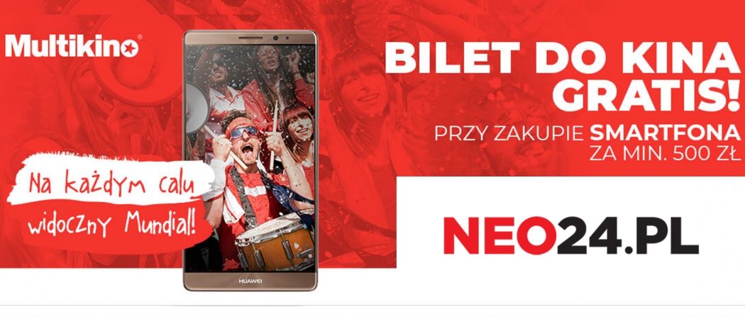 Bilety do kina za darmo do smartfona w promocji NEO24!