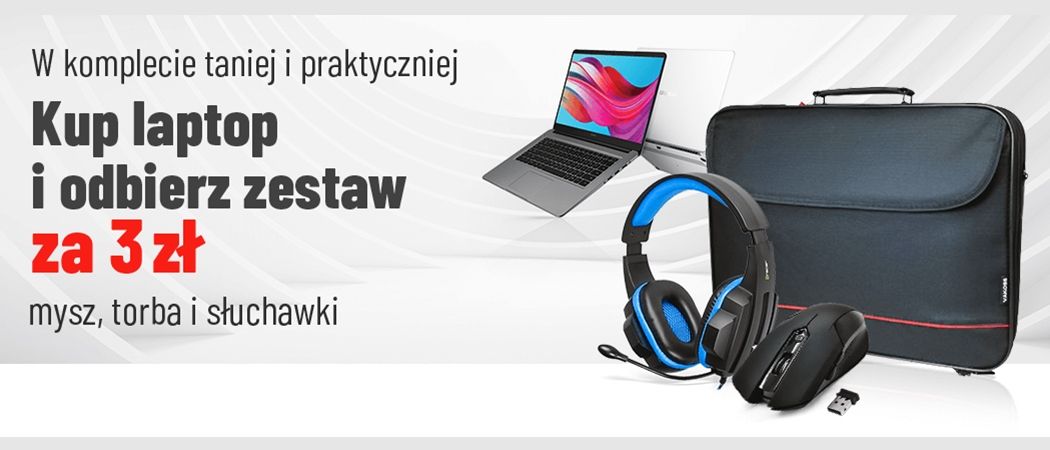Promocja w Neo24 - kup promocyjny laptop i odbierz mysz, torbę i słuchawki za 1 zł!