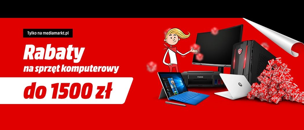 Promocja w Media Markt - kup sprzęt komputerowy z rabatem nawet do 1500 zł!