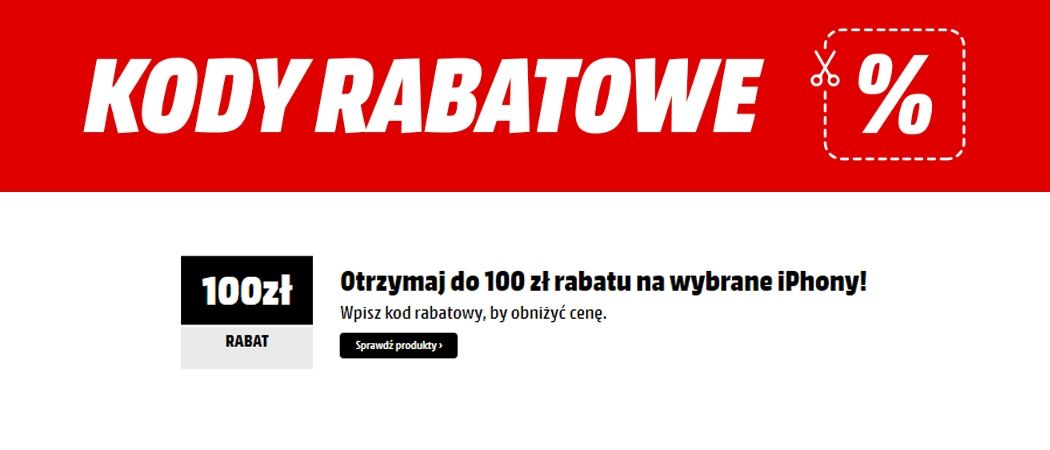 Promocja Media Markt na smartfony - kup wybrany smartfon APPLE taniej z kodem rabatowym!