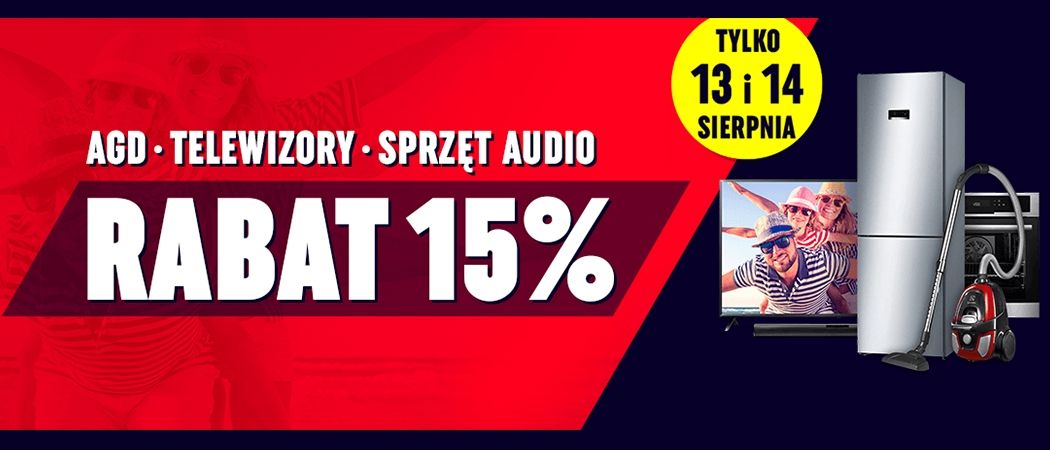 Promocja w Neonet - kup telewizor lub sprzęt audio z 15% dodatkowego rabatu!