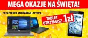 Promocja na laptop z tabletem za 1 zł w Media Expert