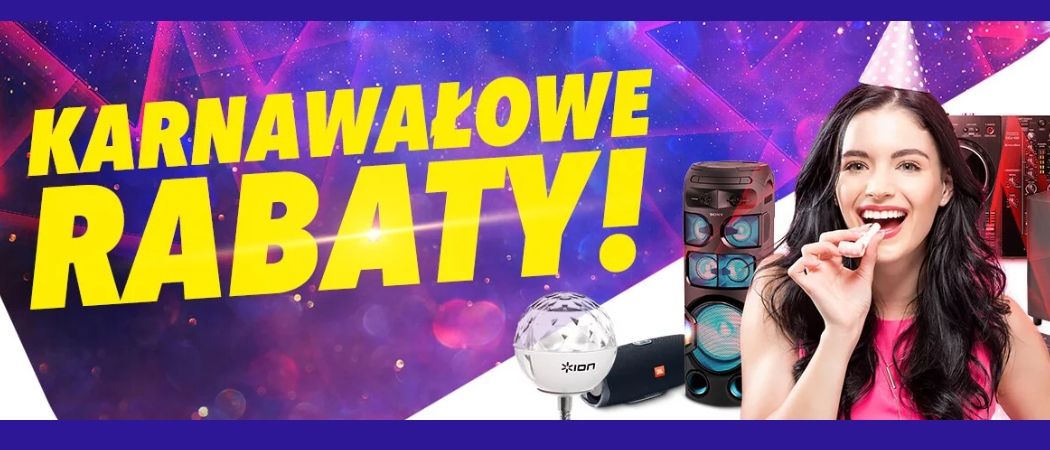 Kup promocyjne audio i zyskaj dodatkowy rabat w promocji KARNAWAŁOWE RABATY w Media Expert!