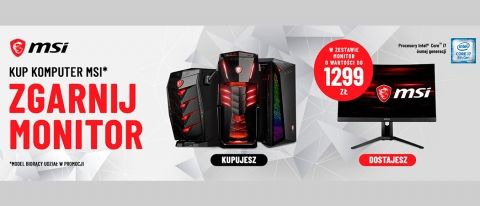 Promocja na komputery MSI 