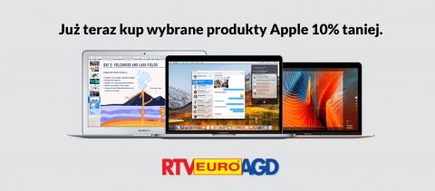 Promocja na laptopy APPLE w RTV EURO AGD