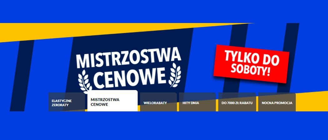 Promocja MISTRZOSTWA CENOWE w RTV EURO AGD - kup jeszcze taniej wybrane RTV!