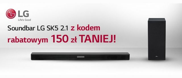 Promocja na soundbary LG w Media Expert