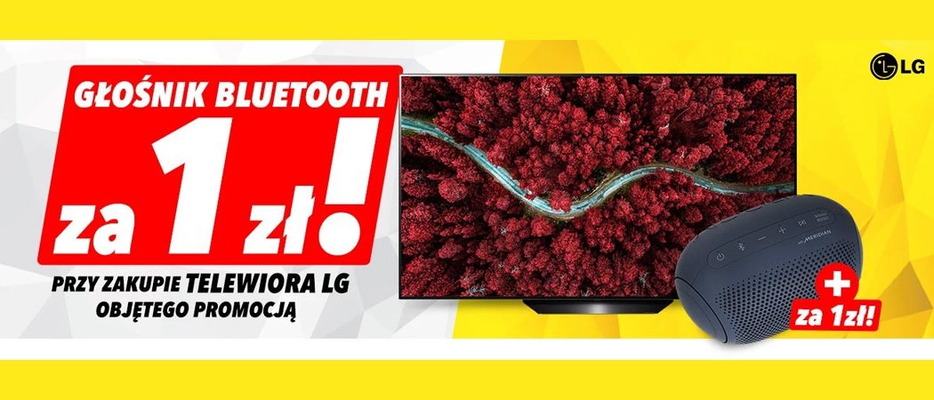 Promocja LG w Media Expert - kup promocyjny telewizor i zyskaj w prezencie głośnik mobilny za 1 zł!