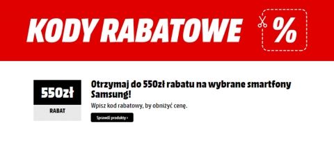 Promocja na smartfony SAMSUNG w Media Markt