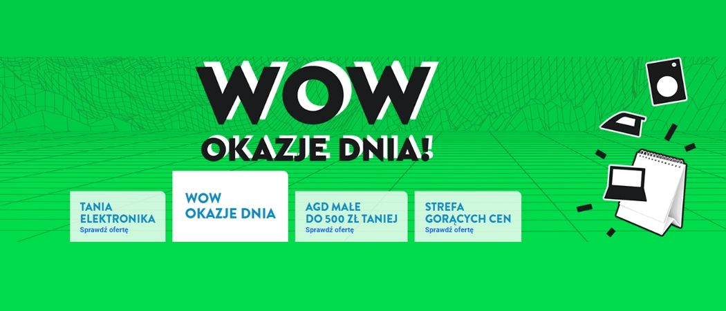 Promocja WOW! OKAZJE DNIA! w Ole Ole - kup jeszcze taniej promocyjne RTV!