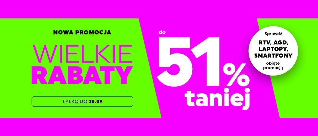 Kup wybrany sprzęt i zyskaj nawet do 51% rabatu w promocji "Wielkie rabaty" w Neonet!
