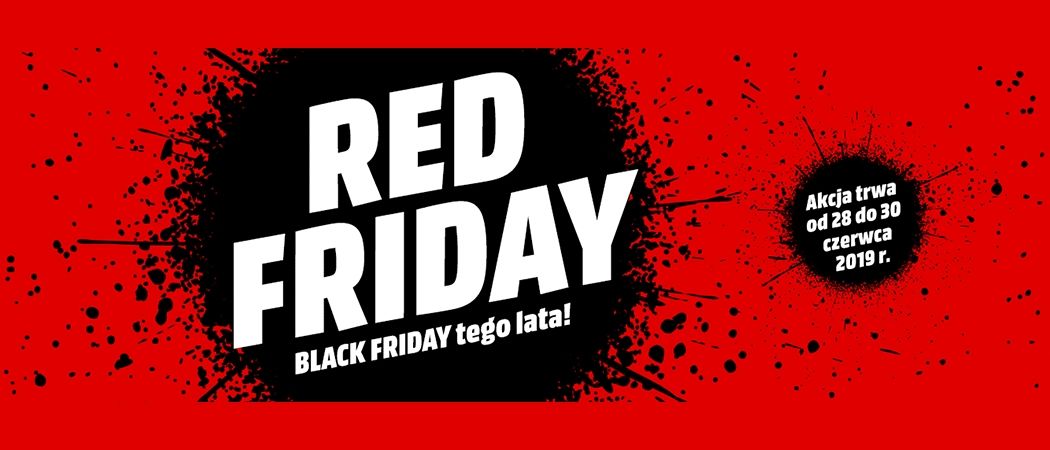 Kup wybrany sprzęt z dodatkowym rabatem w promocji "Red Friday" w Media Markt!