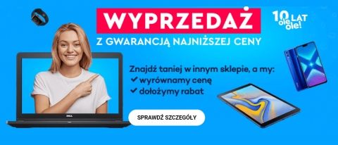 Promocja "Wyprzedaż z gwarancją najniższej ceny" w Ole Ole