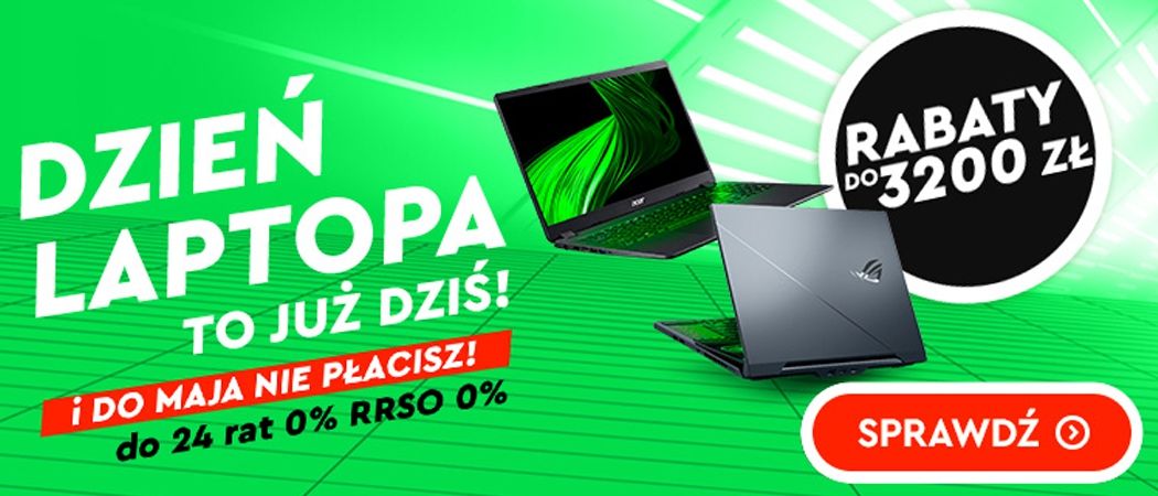 Promocja DZIEŃ LAPTOPA w Ole Ole - kup wybrany laptop nawet do 3200 zł taniej z kodem rabatowym!