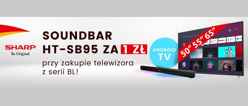 Promocja SHARP w RTV EURO AGD - kup wybrany telewizor i zyskaj soundbar w prezencie za 1 zł!