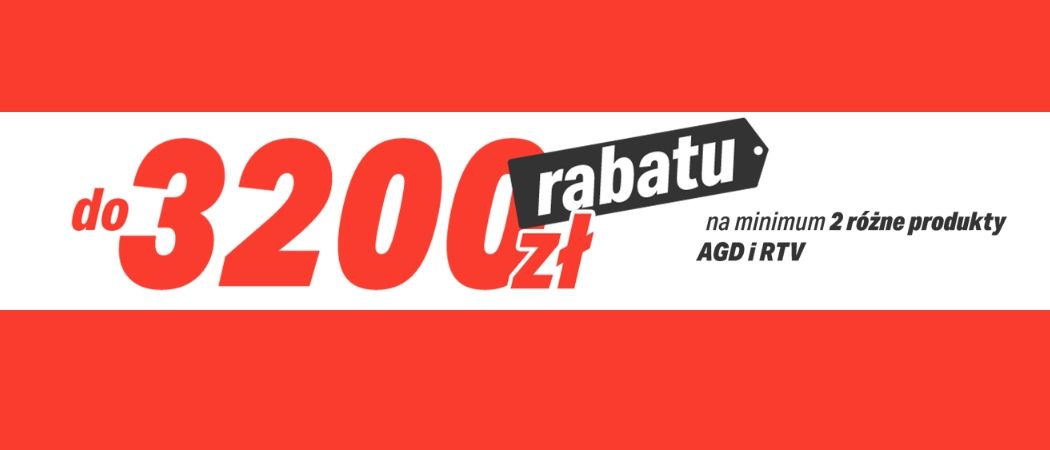 Promocja w RTV EURO AGD - kup wybrane sprzęty i zyskaj do 3200 zł rabatu!