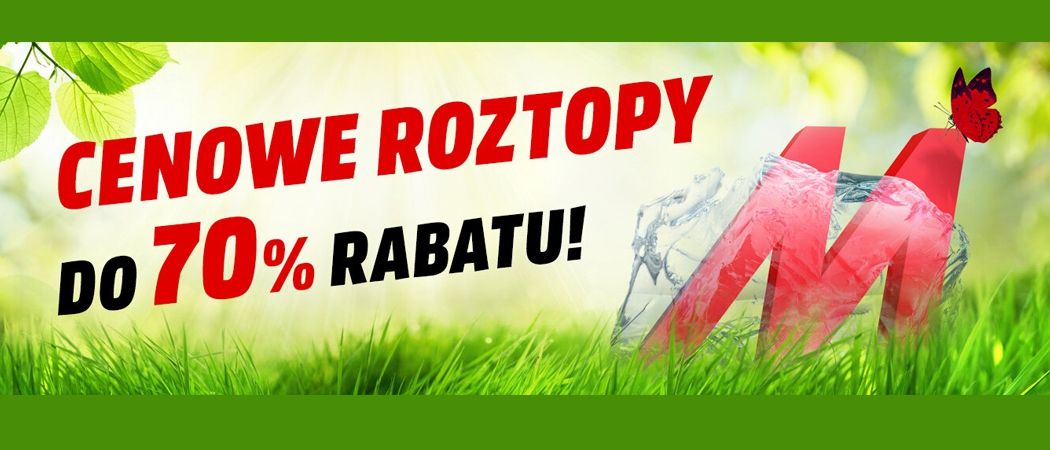 Promocja CENOWE ROZTOPY w Media Markt - kup wybrane RTV nawet do 70% taniej!