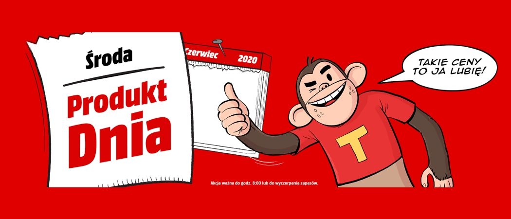 Promocja PRODUKT DNIA - ŚRODA w Media Markt - kup taniej promocyjne RTV!