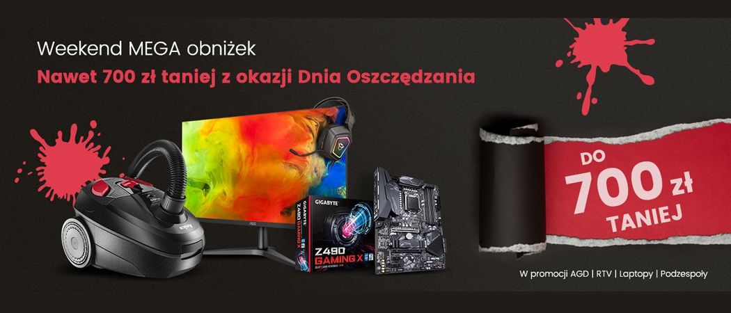 Promocja DZIEŃ OSZCZĘDNOŚCI w Zadowolenie - kup wybrane RTV do 700 zł taniej!