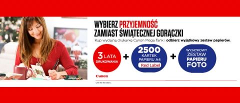 Promocja na drukarki CANON