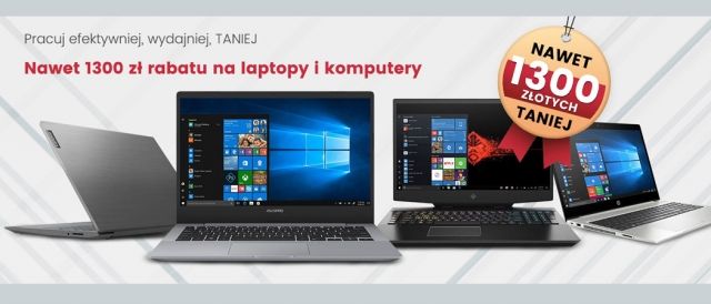 Promocja na laptopy lub komputery w Zadowolenie