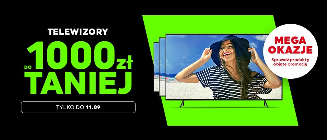 Promocja na telewizory w Neonet - kup wybrany telewizor i zyskaj nawet do 1000 zł rabatu!