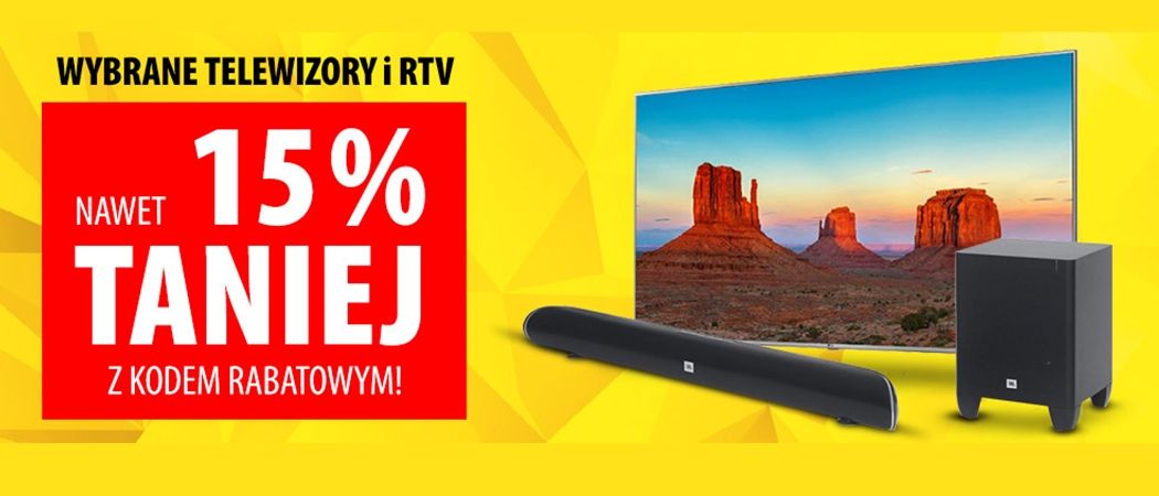 Promocja w Media Expert - telewizory i RTV do 15% taniej!