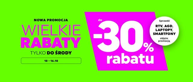 Promocja "Wielkie rabaty" w NEONET