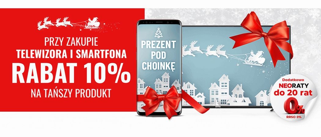 Kup promocyjny telewizor i smartfon i zyskaj 10% rabatu na jeden produkt w promocji Neo24!