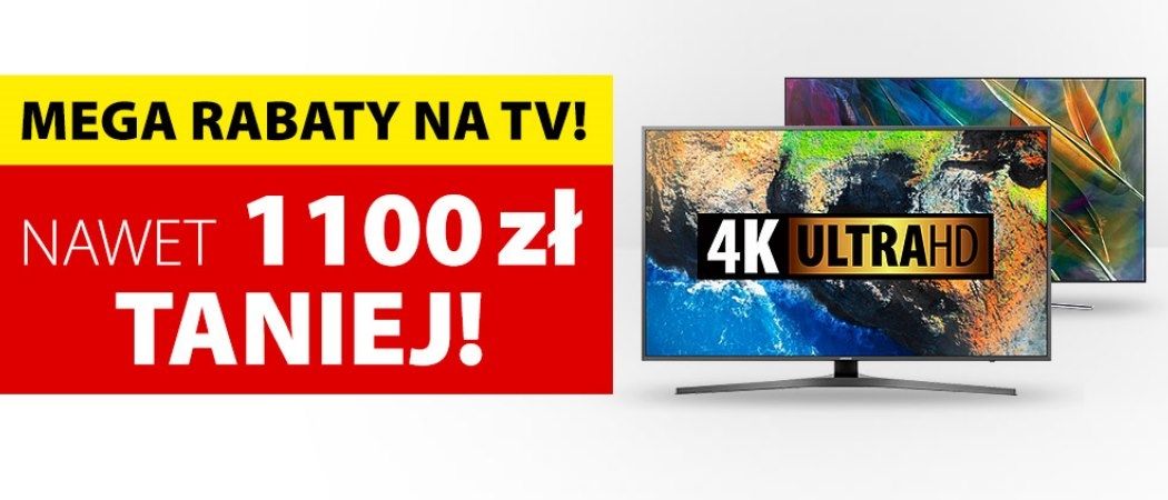 Promocja na telewizory w Media Expert - nawet 1100 zł rabatu!