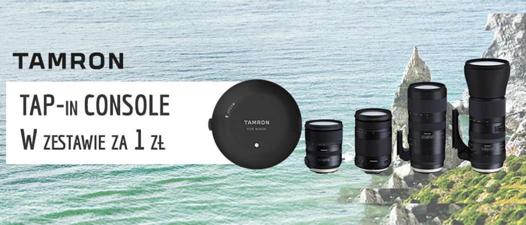 Promocja na obiektywy TAMRON - kup obiektyw i odbierz stację dokującą za 1 zł!