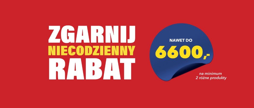 Promocja ZGARNIJ NIECODZIENNY RABAT w RTV EURO AGD - kup jeszcze taniej wybrane RTV!