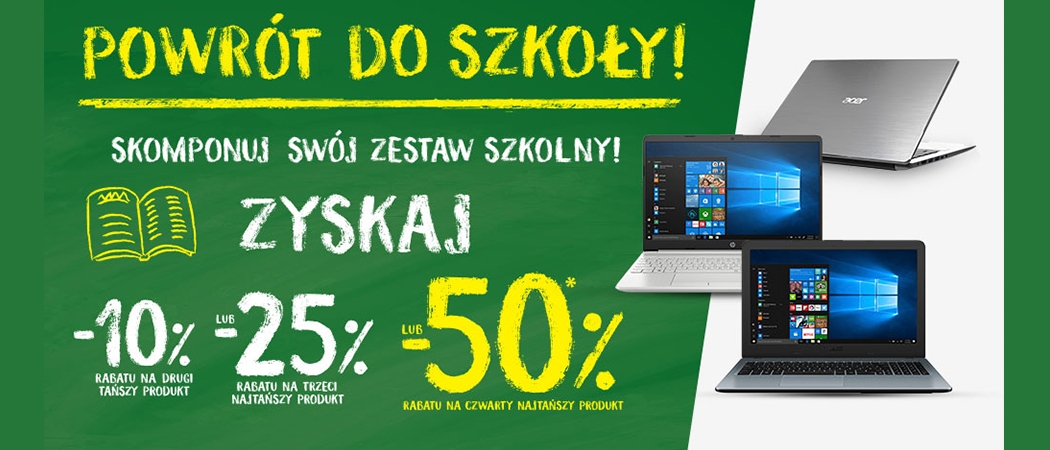 Promocja "Powr&oacute;t do szkoły" w Media Expert - kup wybrane sprzęty z rabatem do 50% na jeden z nich!