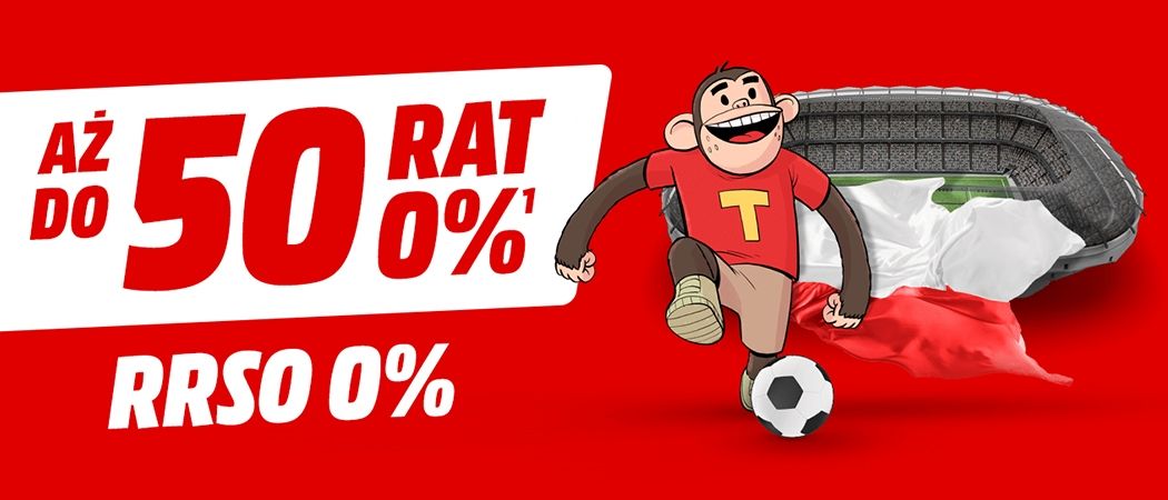 Darmowe raty w Media Markt - 50x0% RSSO na telewizory, komputery i RTV!