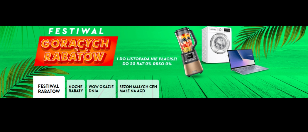 Promocja Festiwal Gorących Rabat&oacute;w w Ole Ole - kup taniej wybrane RTV!