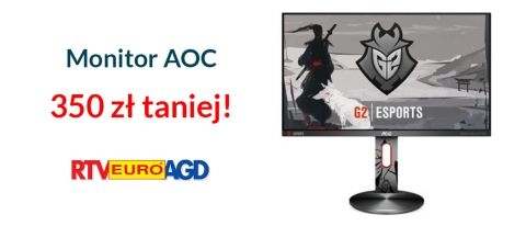 Promocja na monitory AOC w RTV EURO AGD