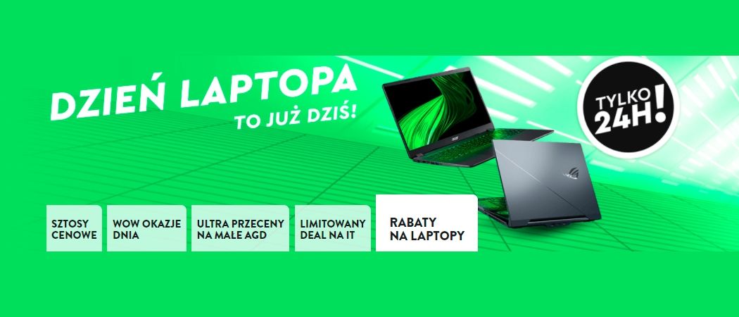 Promocja DZIEŃ LAPTOPA w Ole Ole - kup wybrany laptop taniej z kodem rabatowym!