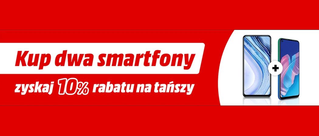 Promocja Media Markt na smartfony - kup dwa promocyjne smartfony i zyskaj rabat na jeden z nich!