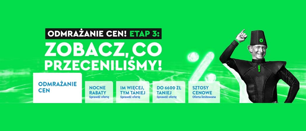 Promocja ODMRAŻANIE CEN w Ole Ole - kup jeszcze taniej promocyjne RTV!