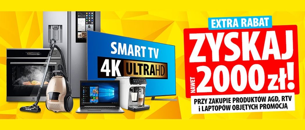 Promocja "Więcej kupujesz, więcej zyskujesz" w Media Expert - kup promocyjne sprzęty z rabatem nawet do 2000 zł!
