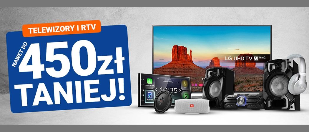 Kup wybrany telewizor lub sprzęt audio i zyskaj nawet do 450 zł rabatu w promocji Avans!