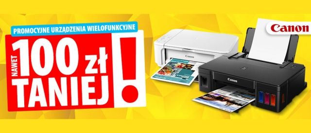 Promocja na drukarki CANON w Media Expert