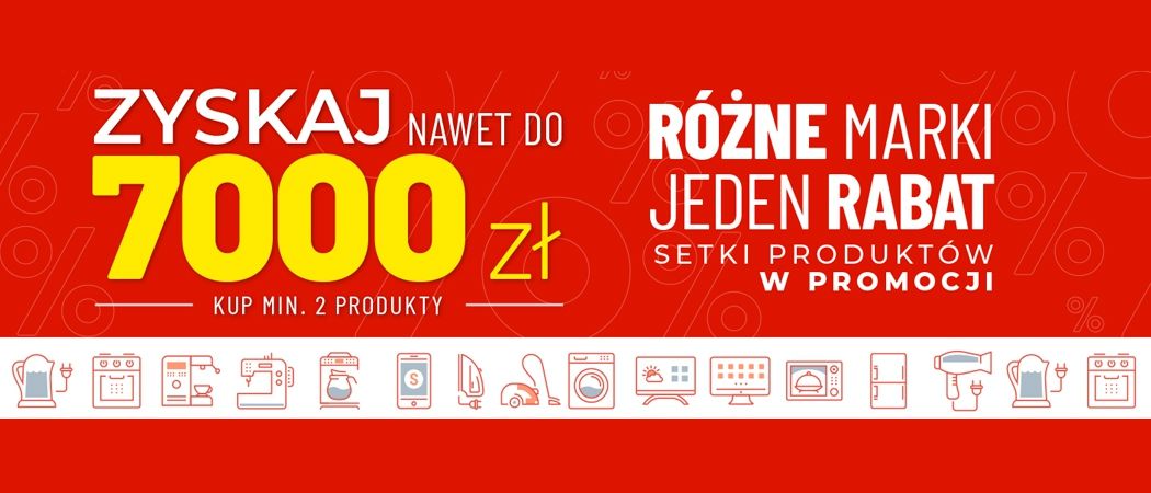 Promocja R&Oacute;ŻNE MARKI JEDEN RABAT w Neo24 - kup wybrane RTV nawet do 7000 zł taniej!