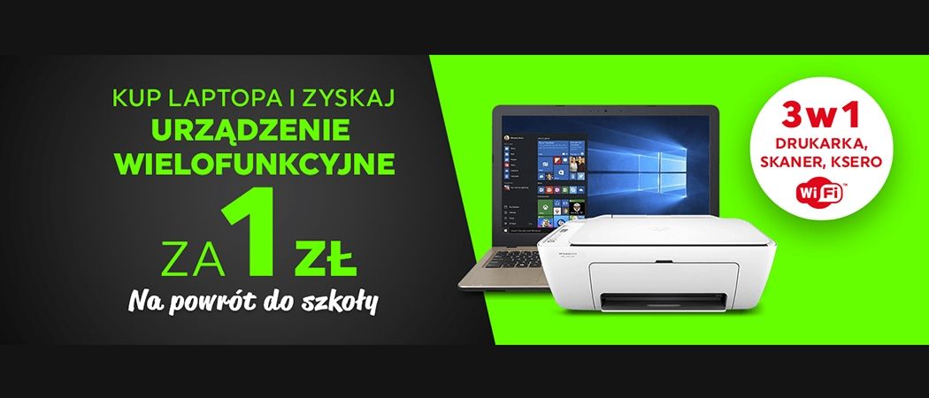 Promocja w Neonet - kup wybranego laptopa i zyskaj urządzenie wielofunkcyjne w prezencie za 1 zł!